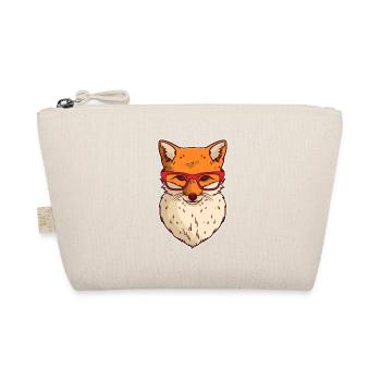 Brillanter Nerd Fuchs Schulhof - Bio-Täschchen - Natur - Vorne