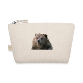 Kraftvoller Grizzlybär Bärenfreund - Bio-Täschchen - Natur - Vorne