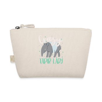 Verrückte Tapir-Dame Tierpfleger Tapirrific - Bio-Täschchen - Natur - Vorne
