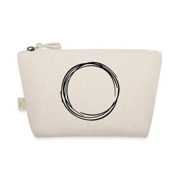 Ring Kreis Circle Zirkel 1 - Bio-Täschchen - Natur - Vorne