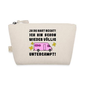 völlig untercampt womo - Bio-Täschchen - Natur - Vorne