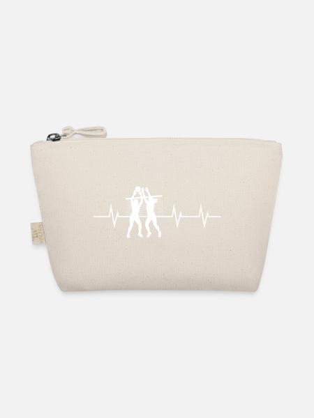 Heartbeat of a Volleyballer - Bio-Täschchen - Natur