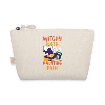 Hexenmathe Spukpfad Buchhalter Halloween - Bio-Täschchen - Natur - Vorne