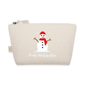 Frohe Weihnachten - Bio-Täschchen - Natur - Vorne