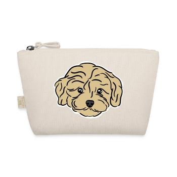 Doodle Puppy Head - Bio-Täschchen - Natur - Vorne