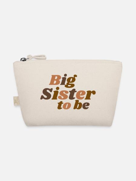 big sister to be - Bio-Täschchen - Natur