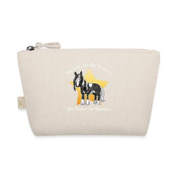 Irish Tinker Pferd Gypsy Cop - Bio-Täschchen - Natur - Vorne