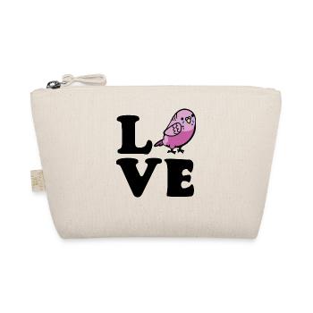 Love Wellensittich - Bio-Täschchen - Natur - Vorne