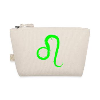 Löwe Leo Sternzeichen Design Symbol Grün Neu - Bio-Täschchen - Natur - Vorne