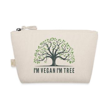 ICH BIN VEGAN I M BAUM - Bio-Täschchen - Natur - Vorne