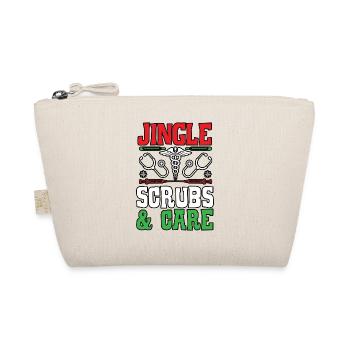 Jingle Scrubs & Care Krankenschwester Weihnachten - Bio-Täschchen - Natur - Vorne
