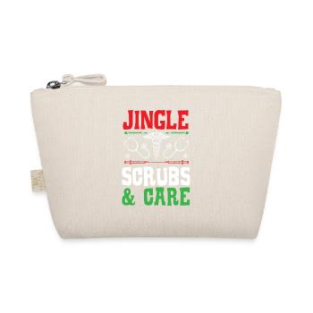 Jingle Scrubs & Care Krankenschwester Weihnachten - Bio-Täschchen - Natur - Vorne
