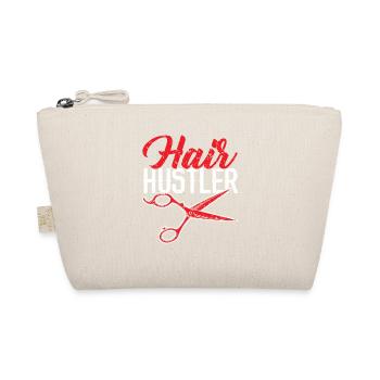 Hair Hustler Barbershop Haarschneider Barbier - Bio-Täschchen - Natur - Vorne