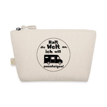 halt die welt an kastenwagen - Bio-Täschchen - Natur - Vorne