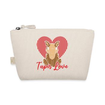 Tapir Herz Wildlife Tier Tierpfleger Tapirrific - Bio-Täschchen - Natur - Vorne