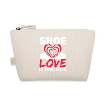 Schuhliebe Wahre Liebe Schuhsammlung Sneakerhead - Bio-Täschchen - Natur - Vorne