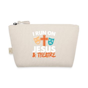 Ich laufe auf Jesus und Theater Broadway Christ - Bio-Täschchen - Natur - Vorne