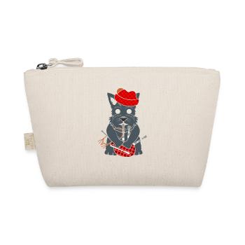 Bagpipe Scottish Terrier Dudelsack Schotte - Bio-Täschchen - Natur - Vorne