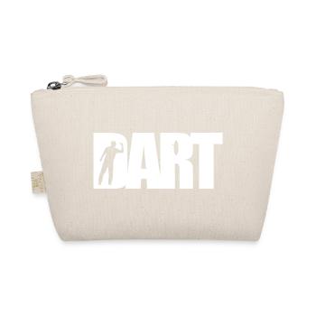 Dart Klassiker - Silhouette - Dartfan Dartspieler - Bio-Täschchen - Natur - Vorne