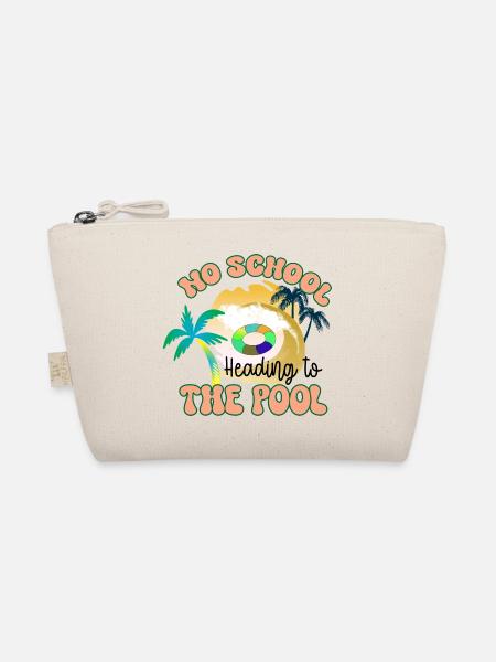 Auf dem Weg zum Pool - Bio-Täschchen - Natur