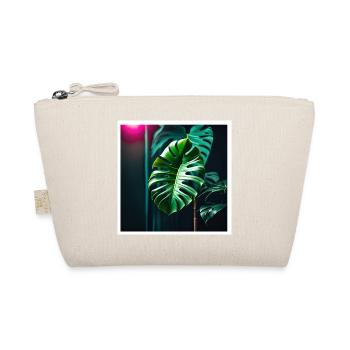 Monstera Leafs#2 - Bio-Täschchen - Natur - Vorne