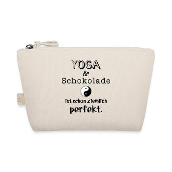yoga und schokolade - Bio-Täschchen - Natur - Vorne