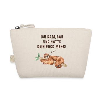 Ich kam sah und hatte kein Bock mehr! - Bio-Täschchen - Natur - Vorne