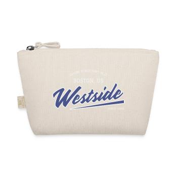 Westside Boston Retro Schriftzug - Bio-Täschchen - Natur - Vorne