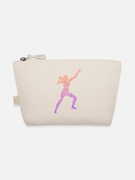 Klettern Symbole Bouldern Frauen Mädchen Climbing - Bio-Täschchen - Natur