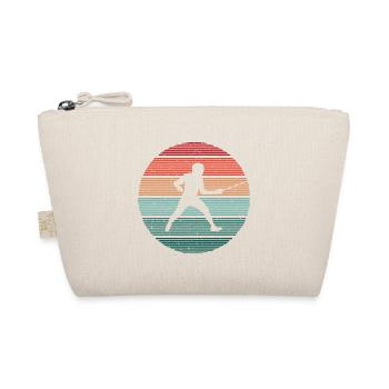 Fechtsport Fechtkampf Fechten Retro Fechter - Bio-Täschchen - Natur - Vorne