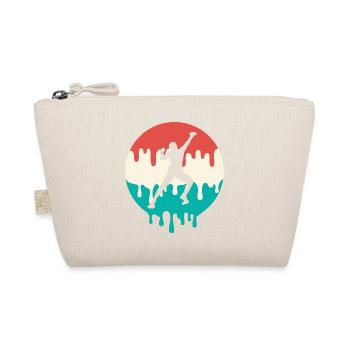 Klettern triefend Bouldern Climbing Kletterer - Bio-Täschchen - Natur - Vorne