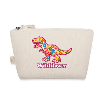 Wildblumen-Süßer Floral-T-Rex - Bio-Täschchen - Natur - Vorne