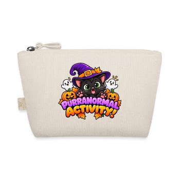 Purranormale Aktivität! - Süße Halloween-Katze - Bio-Täschchen - Natur - Vorne