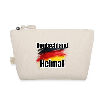 Deutschland Heimat Flaggenkunst - Bio-Täschchen - Natur - Vorne
