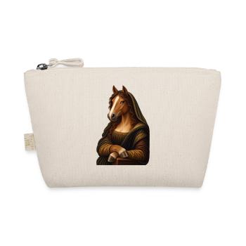 Mona Lisa als Pferd - Bio-Täschchen - Natur - Vorne