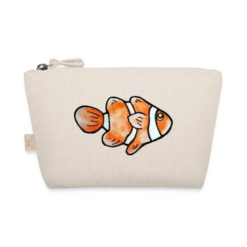 Clownfisch-Pop-Art: Bright Sea Buddy - Bio-Täschchen - Natur - Vorne