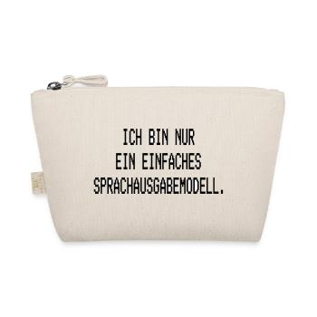 Ich bin nur ein einfaches Sprachausgabemodell - Bio-Täschchen - Natur - Vorne