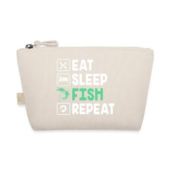 Forelle Forellenteich Angelhaken Angelrute Angler - Bio-Täschchen - Natur - Vorne