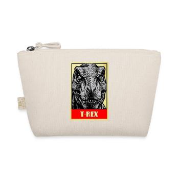 T-Rex Dinosaurier Retro Tyrannosaurus Rex - Bio-Täschchen - Natur - Vorne