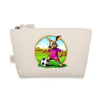 Fussball Kängurus - Bio-Täschchen - Natur - Vorne