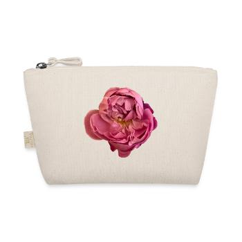 Elegante rosa Rosenblüte - Bio-Täschchen - Natur - Vorne