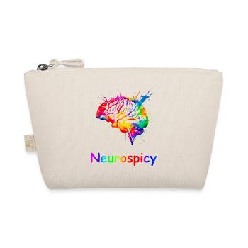 Neurospicy, farbenfrohe, ADHS-Autismus-Gehirn - Bio-Täschchen - Natur - Vorne