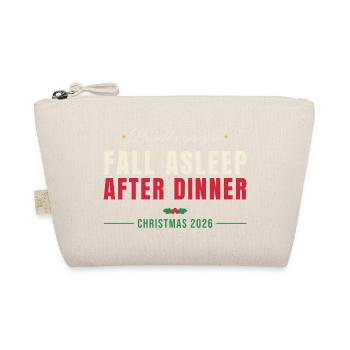 Fall Asleep After Dinner - Weihnachten Familie - Bio-Täschchen - Natur - Vorne