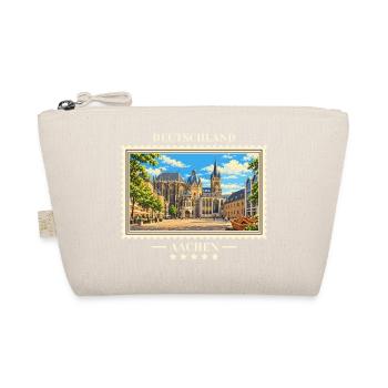 Deutschland Aachen Vintage Reisemarke - Bio-Täschchen - Natur - Vorne