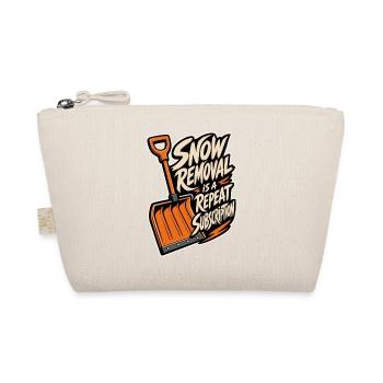 Schneeschippen – Snow Removal Repeat Subscription - Bio-Täschchen - Natur - Vorne