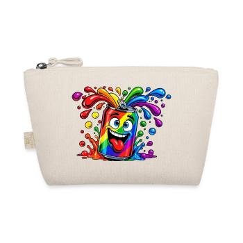 Regenbogen Dose Spaß - Bio-Täschchen - Natur - Vorne