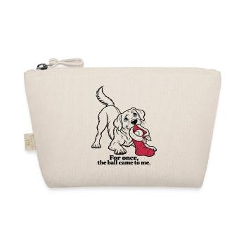 Labrador-Weihnachtsstrumpf und Tennisball - Bio-Täschchen - Natur - Vorne
