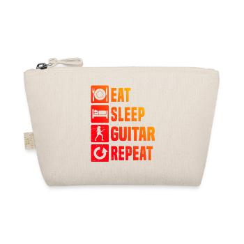 Konzertgitarre Geschenkidee für die Gitarren-Fanin - Bio-Täschchen - Natur - Vorne