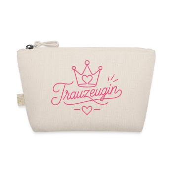 Trauzeugin Krone Hochzeit Braut - Bio-Täschchen - Natur - Vorne