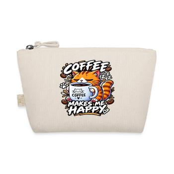 KATZE UND KAFFEE – ICH SPRECHE NICHT OHNE KAFFEE - Bio-Täschchen - Natur - Vorne